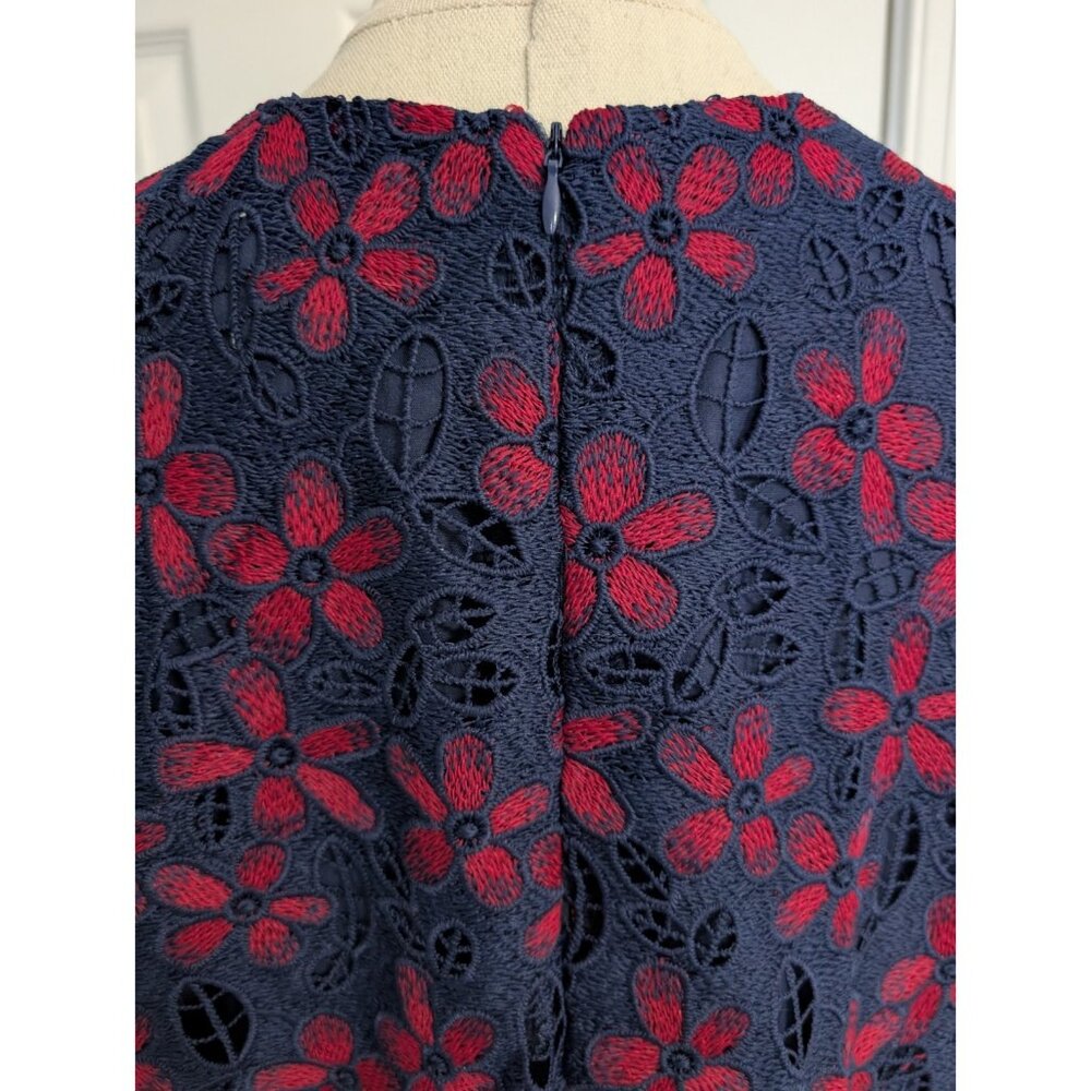 Tuckernuck Pomander Place Maxi Midi Dress L Midnight Floral Lace Seraphina Blue - Picture 8 of 12